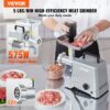 VEVOR Elektrischer Fleischwolf 2,27 kg/Min 575 W (800 W max.) Industrieller Schneider mit Klinge (4,5 mm) – Bild 2