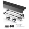 VEVOR Schiebetür-Beschlagschienensatz Schiebetürsystem 2438 mm, passende Türbreite 1232 mm x 2
