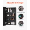 VEVOR Spiegelschrank verspiegelter Arzneischrank Medizinschrank (420 x 125 x 700 mm) für Badezimmer – Bild 3