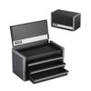 VEVOR Werkzeugkasten 218,4x118x120 mm, Werkzeugkiste mit 3 Schubladen, schwarz