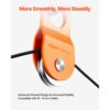 VEVOR Seilwinden Umlenkrolle, 10 Tonnen Tragkraft, Forstseilwinde funktioniert mit 10-14 mm Seil – Bild 5