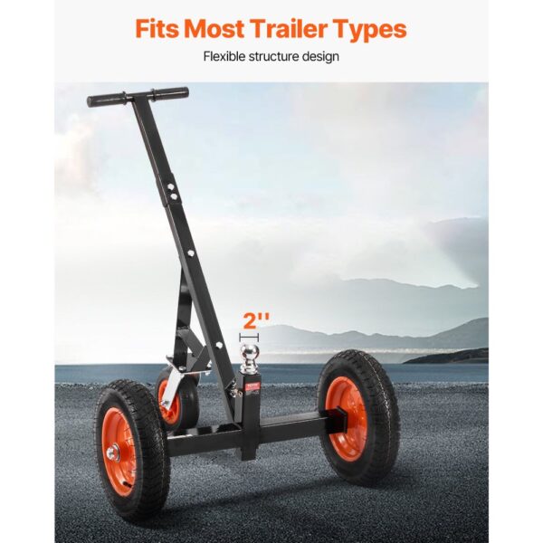 VEVOR Rangierhilfe Anhänger, 454 kg Stützlastkapazität, 425 & 560 mm einstellbare Höhe – Bild 3