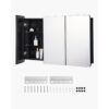 VEVOR Spiegelschrank verspiegelter Arzneischrank Medizinschrank (1017 x 135 x 647 mm) für Badezimmer