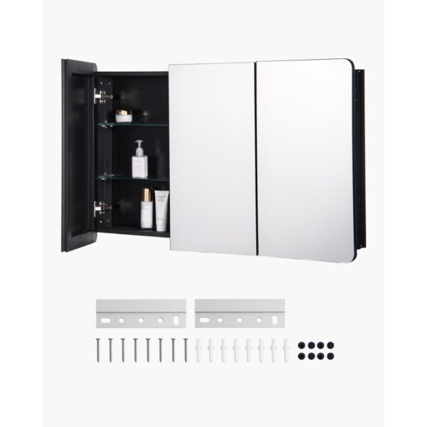 VEVOR Spiegelschrank verspiegelter Arzneischrank Medizinschrank (1017 x 135 x 647 mm) für Badezimmer