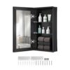 VEVOR Spiegelschrank verspiegelter Arzneischrank Medizinschrank (355 x 135 x 610 mm) für Badezimmer