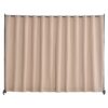 VEVOR Raumteiler Trennwand Paravent Stellwand Einzelpanel, Raumtrenner Rollbar (308,5 x 45 x 245,5 cm), Braun