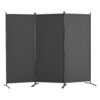 VEVOR Raumteiler Trennwand 3-teiliger Paravent Stellwand, Raumtrenner freistehend (228 x 52 x 184 cm), Grau