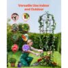 VEVOR Rankhilfe für Kletterpflanzen, 51x220 cm, 4er-Set rostfreies Metallspalier für Gartenblumen – Bild 4