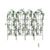 VEVOR Rankhilfe für Kletterpflanzen, 51x180cm, 4er-Set rostfreies Metallspalier für Gartenblumen