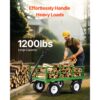 VEVOR Bollerwagen 110x75x67 cm, 2-in-1-Handwagen, mit All-Terrain-Reifen – Bild 2