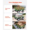 VEVOR Bollerwagen 110x75x67 cm, 2-in-1-Handwagen, mit All-Terrain-Reifen – Bild 3