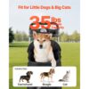 VEVOR Hundewagen 81x46x97 cm, 16 kg Tragkraft, 4-Rad-Buggy mit abnehmbarer Trage und Netzfenstern – Bild 4