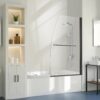VEVOR rahmenlose Badewannen Duschtür (864 x 1397 mm / B x H) halbe platzsparende Duschtür für Badewanne VEVOR rahmenlose Badewannen Duschtür (864 x 1397 mm / B x H) halbe platzsparende Duschtür für Badewanne