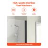 VEVOR rahmenlose Badewannen Duschtür (864 x 1397 mm / B x H) halbe platzsparende Duschtür für Badewanne – Bild 4 VEVOR rahmenlose Badewannen Duschtür (864 x 1397 mm / B x H) halbe platzsparende Duschtür für Badewanne – Bild 4