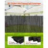 VEVOR Sichtschutzlamellen 2350 mm, HDPE-Maschendrahtlamellen, ideal für Garten und Bauernhof (schwarz) – Bild 5 VEVOR Sichtschutzlamellen 2350 mm, HDPE-Maschendrahtlamellen, ideal für Garten und Bauernhof (schwarz) – Bild 5