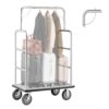 VEVOR Hotelgepäckwagen, 544 kg Tragkraft, Parkservice-Wagen mit grauem Teppichboden und 20 cm Gummirädern