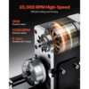 VEVOR Mini-Drehmaschine aus Metall 70x130 mm, Fräsmaschine 20000 U/min, 36 W Hochleistungsmotor – Bild 2