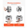 VEVOR 4-Backen-Drehfutter, φ200 mm, selbstzentrierendes Spannfutter mit 38,1-mm-8-Gewindeträgerplatte – Bild 5 VEVOR 4-Backen-Drehfutter, φ200 mm, selbstzentrierendes Spannfutter mit 38,1-mm-8-Gewindeträgerplatte – Bild 5