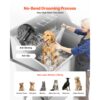 VEVOR 304 Edelstahl-Hundewaschstation, 127 cm große Pflegebadewanne mit rutschfester, flacher Rampe – Bild 4