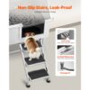 VEVOR Hundewaschstation aus Edelstahl, 961x620x1220 mm Tierpflegewanne mit Ablagetreppe, Wasserhahn – Bild 3