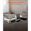 VEVOR Pilates Reformer Maschine Pilates-Bett aus Aluminium mit Sitzbox & doppeltem Widerstand, Feder & Kordel – Bild 3