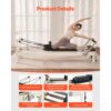 VEVOR Pilates Reformer Maschine Pilates-Bett aus Aluminium mit Sitzbox & doppeltem Widerstand, Feder & Kordel – Bild 5