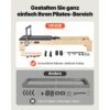 VEVOR Pilates Reformer Trainingsgerät aus Holz für den Einsatz im Heim-Fitnessstudio, bis zu 181,44 kg – Bild 4