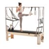VEVOR Pilates Reformer Maschine aus Holz für Fitnessstudio zu Hause, bis zu 181,44 kg