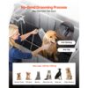 VEVOR Hundewaschstation Edelstahl, 1500x700x1495 mm Tierpflegewanne mit Rampe, Duschkopf & Seifenhalter – Bild 4
