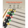 VEVOR faltbarer Pilates Reformer Trainingsgerät aus Gummibaumholz für Heim-Fitnessstudio, bis zu 181,44 kg – Bild 2