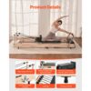 VEVOR faltbarer Pilates Reformer Trainingsgerät aus Gummibaumholz für Heim-Fitnessstudio, bis zu 181,44 kg – Bild 5