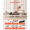 VEVOR Faltbare Pilates Reformer Maschine Pilates-Bett aus Aluminium mit Sitzbox & doppeltem Widerstand – Bild 5