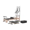 VEVOR Pilates Reformer Maschine aus Gummibaumholz für Fitnessstudio, Sprungbrett, biz zu 181,44 kg