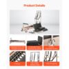 VEVOR Pilates Reformer Maschine aus Gummibaumholz für Fitnessstudio, Sprungbrett, biz zu 181,44 kg – Bild 5