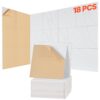 VEVOR Akustikpaneele mit Selbstklebeband, 300x300x10 mm, schalldichte Schaumstoffplatten, 18er-Pack