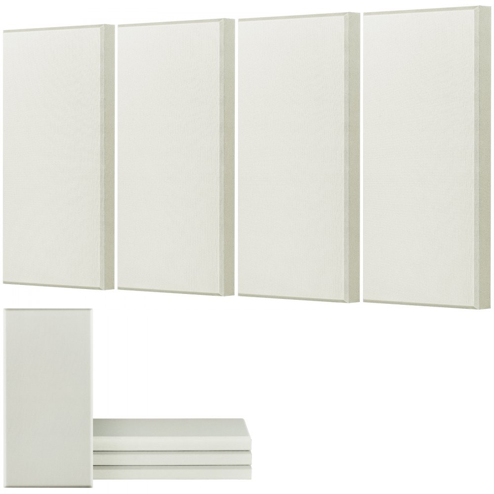 VEVOR Akustikpaneele, 4 Stück, 600x300x50 mm, schallabsorbierende Platten