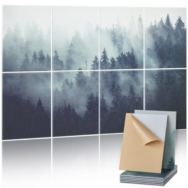 VEVOR 8er-Pack Akustikpaneele, 1200x800x10 mm, Akustik Wandpaneele, selbstklebende