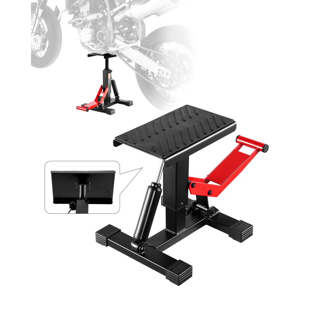 VEVOR Motorrad Dirt Bike Stand Lift Jack Hebetisch (544 kg belastbar) höhenverstellbare Hebeständer