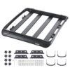 VEVOR Dachgepäckträgerkorb Autodachkorb (1216 x 1020 x 142 mm) universeller Dachgepäckträger aus rostfreiem