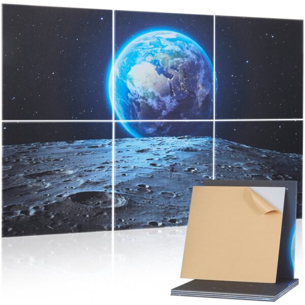 VEVOR 6er-Pack Akustikpaneele, 1800x1200x10 mm, Akustik Wandpaneele, Büro