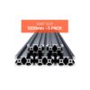 VEVOR 5er Set Aluprofil 1200 mm T-Nut 2040 Aluminium-Strangpressprofil, Nutenprofil für 3D-Drucker, Schwarz