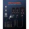 VEVOR Endoskopkamera mit Licht, 1920P HD-Inspektionskamera mit 8+1 LED-Licht, 2-fachem Zoom – Bild 4