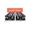 VEVOR 4er Set 600 mm T-Nut 4040 Aluminium-Strangpressprofil, Nutenprofil für 3D-Drucker, CNC-Maschine DIY