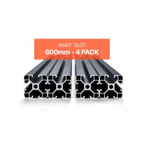VEVOR 4er Set 600 mm T-Nut 4040 Aluminium-Strangpressprofil, Nutenprofil für 3D-Drucker, CNC-Maschine DIY