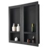 VEVOR Duschnische, 40,6 x 81,3 cm + 40,6 x 81,3 cm Wandnische mit beweglichem Regal