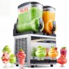 VEVOR kommerzieller Frozen Drink Maker, 15 L x 2 Slush-Maschine mit zwei Tanks