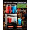 VEVOR kommerzieller Frozen Drink Maker, 15 L x 2 Slush-Maschine mit zwei Tanks – Bild 2