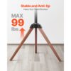 VEVOR TV-Ständer mit Stativ-Staffelei für 1016-1651 mm flach & Curved-TVs bis zu 45 kg – Bild 3 VEVOR TV-Ständer mit Stativ-Staffelei für 1016-1651 mm flach & Curved-TVs bis zu 45 kg – Bild 3