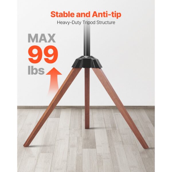 VEVOR TV-Ständer mit Stativ-Staffelei für 1016-1651 mm flach & Curved-TVs bis zu 45 kg – Bild 3 VEVOR TV-Ständer mit Stativ-Staffelei für 1016-1651 mm flach & Curved-TVs bis zu 45 kg – Bild 3