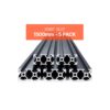 VEVOR 5er Set Aluprofil 1500 mm T-Nut 2040 Aluminium-Strangpressprofil, Nutenprofil für 3D-Drucker, Schwarz